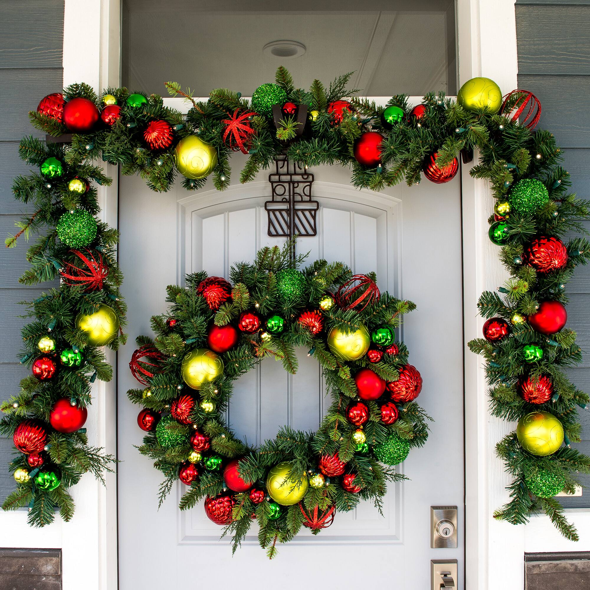 Village Lighting 9ft. Pre-Lit LED Festive Holiday Christmas Garland